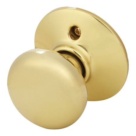Schlage Schlage Plymouth Bright Brass Dummy Knob Right or Left Handed F170PLY605